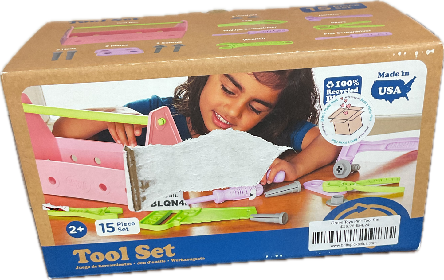 Green Toys Pink Tool Set