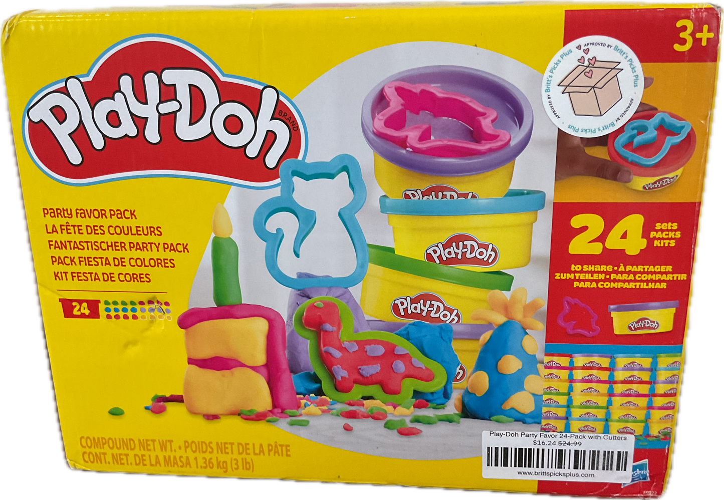 Play-Doh Party Favor 24-Pack with Cutters
