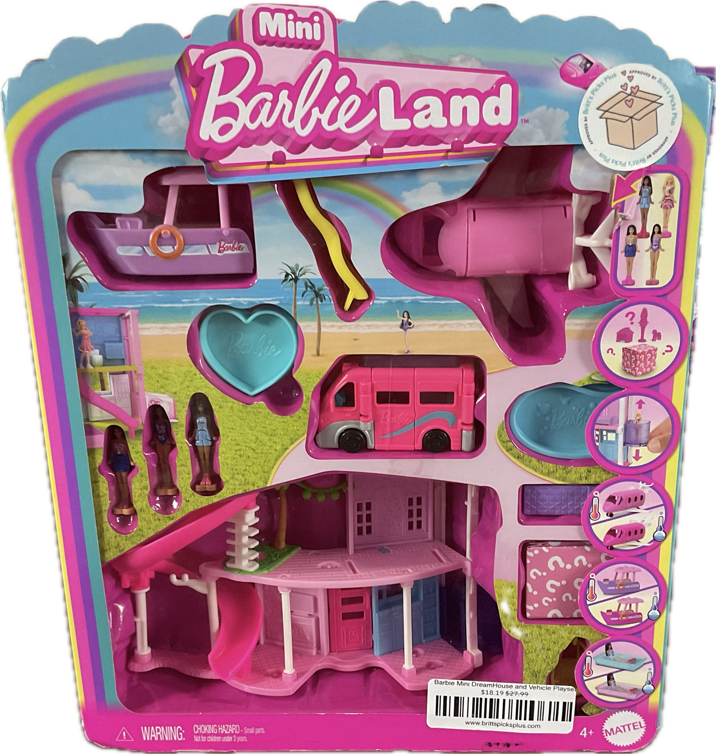 Barbie Mini DreamHouse and Vehicle Playset