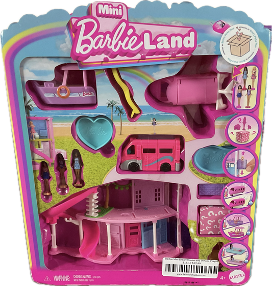 Barbie Mini DreamHouse and Vehicle Playset
