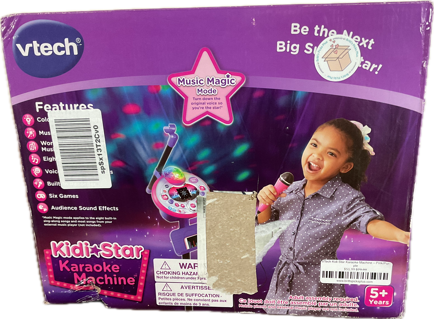 VTech Kidi Star Karaoke Machine – Pink/Purple