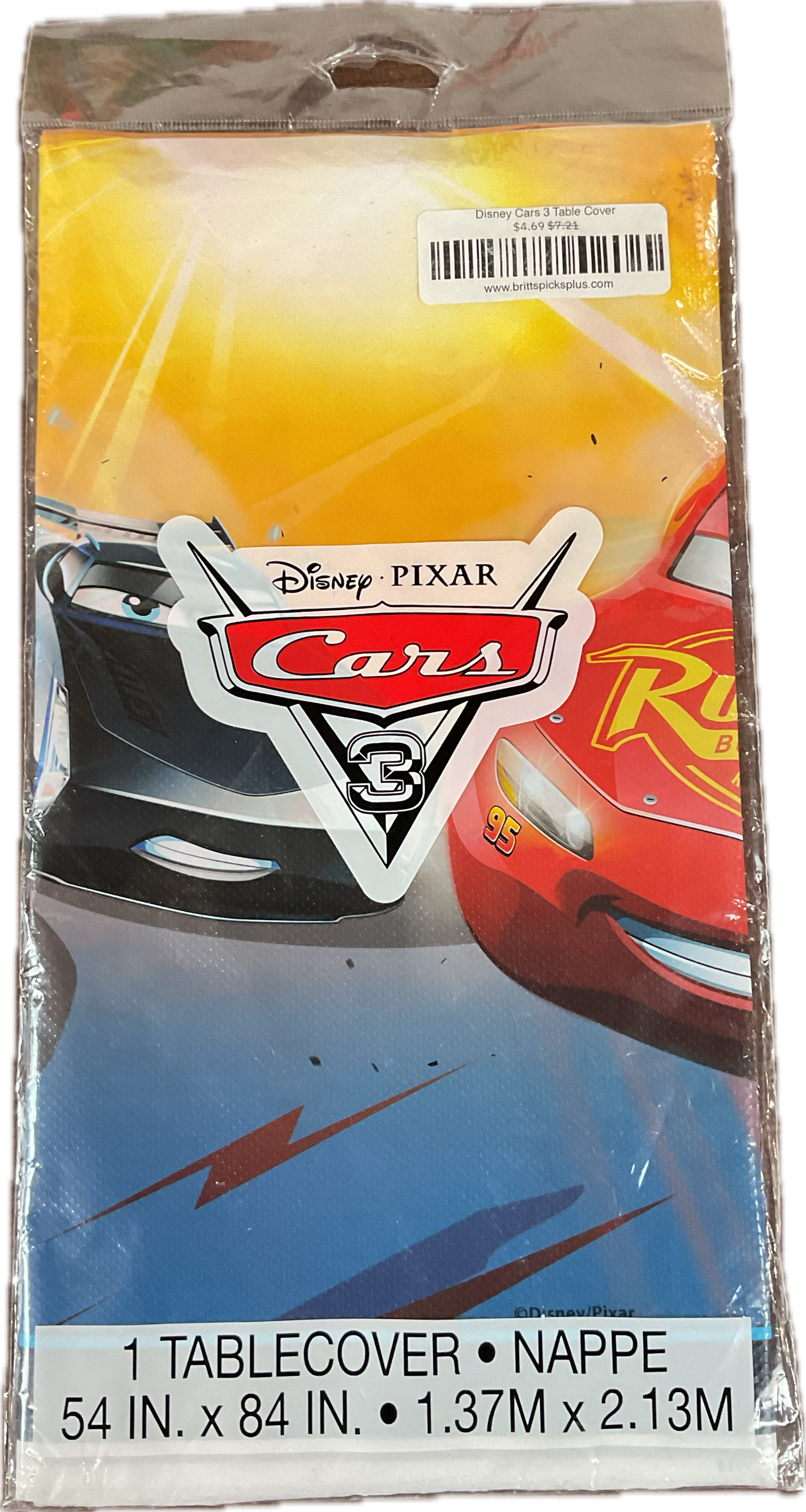 Disney Cars 3 Table Cover