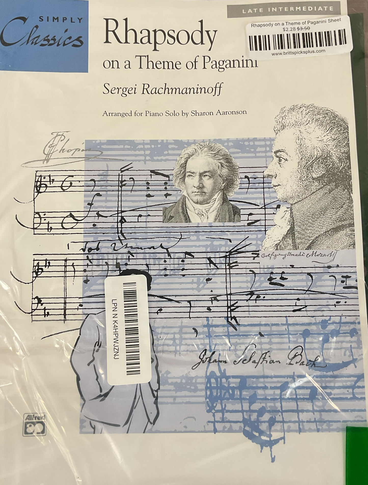 Rhapsody on a Theme of Paganini Sheet