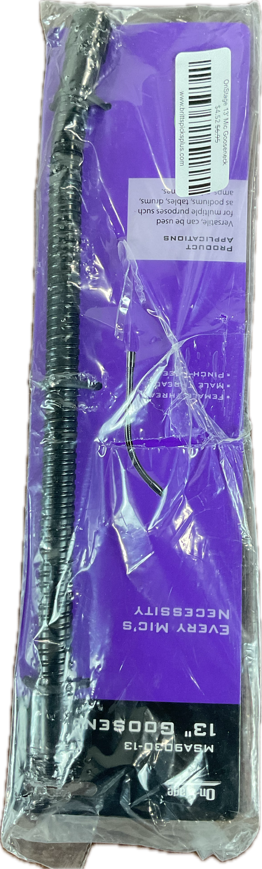 OnStage 13' Mic Gooseneck