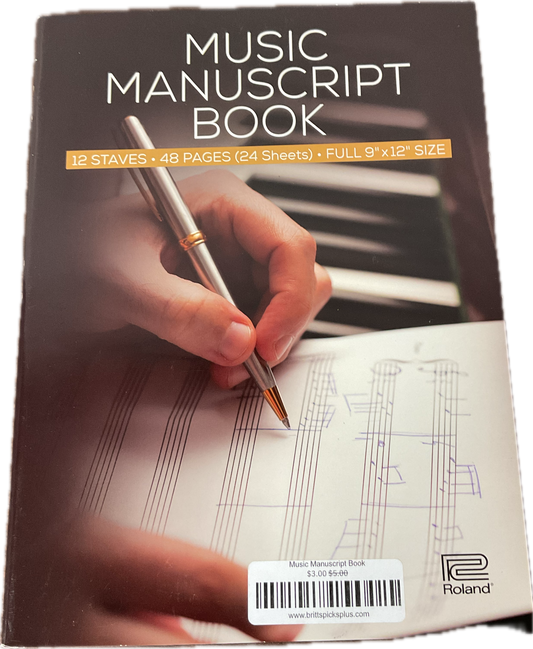 Music Manuscript Book