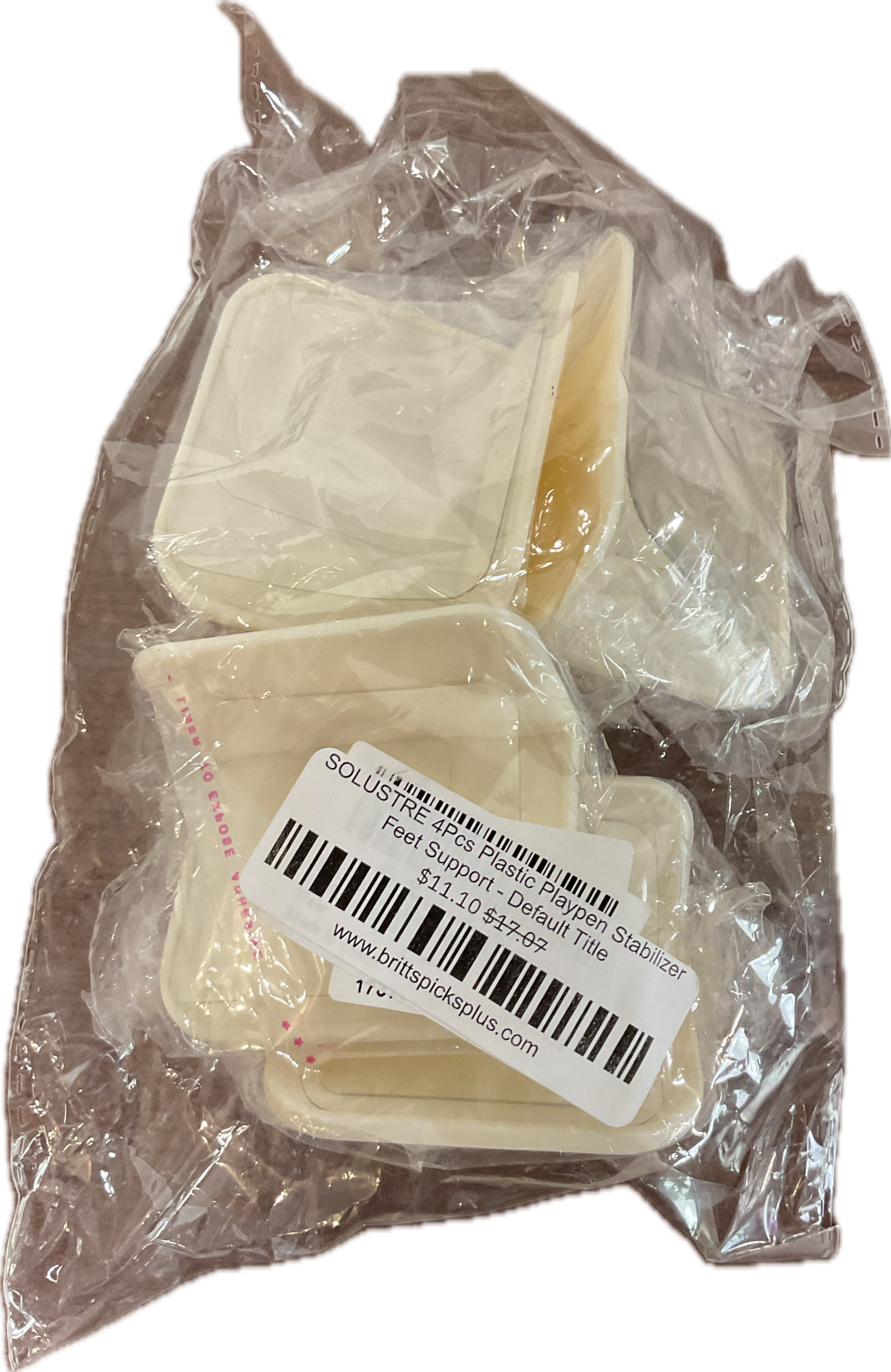 SOLUSTRE 4Pcs Plastic Playpen Stabilizer Feet Support