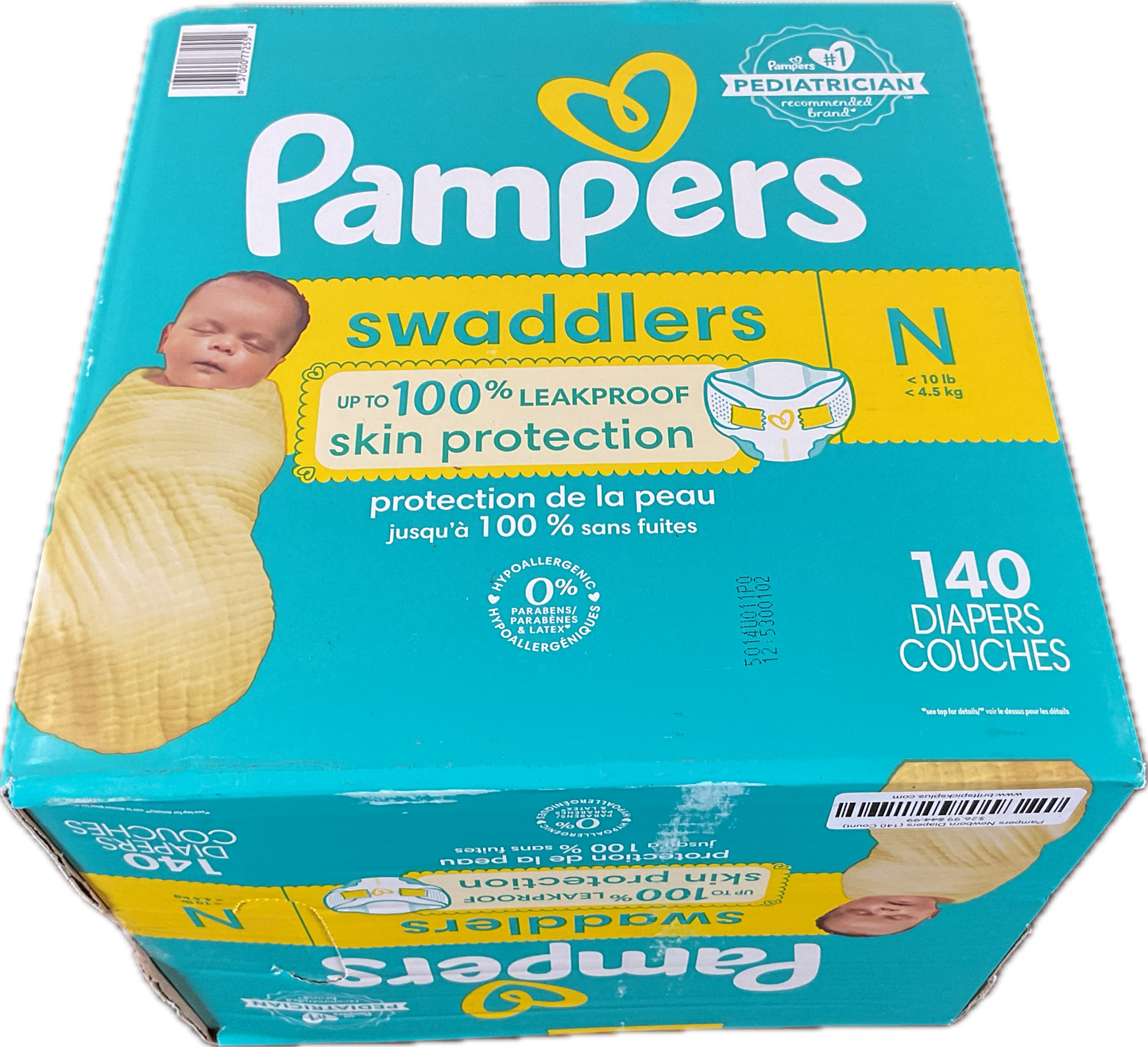 Pampers Newborn Diapers (140 Count)