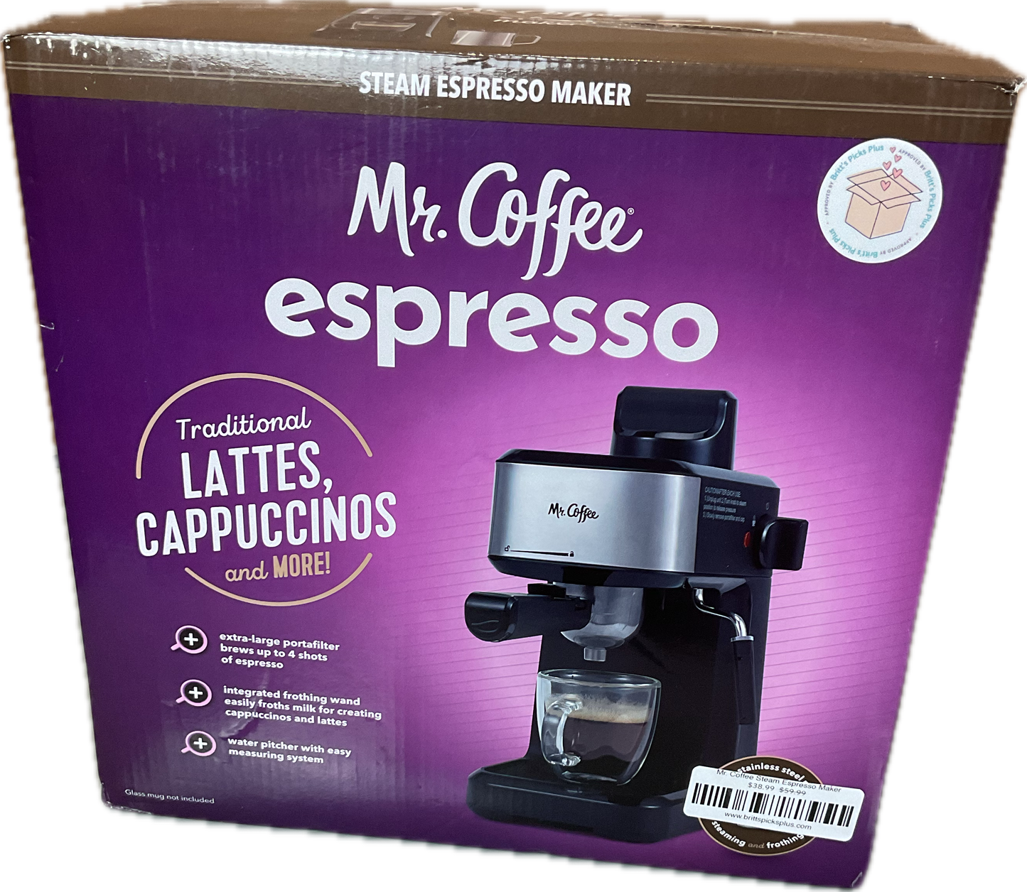 Mr. Coffee Steam Espresso Maker