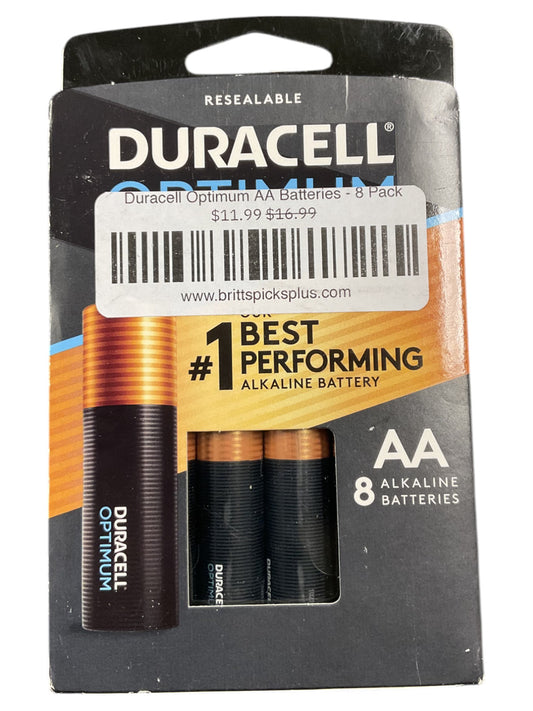 Duracell Optimum AA Batteries - 8 Pack