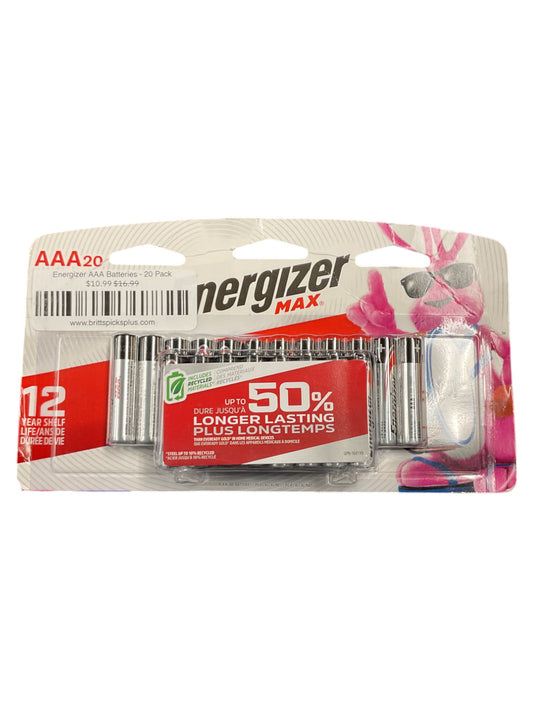 Energizer AAA Batteries - 20 Pack
