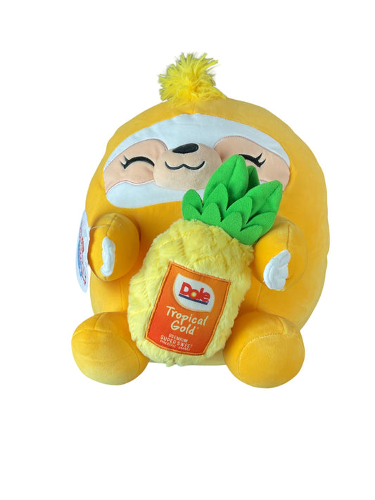 Snackles Sloth Plush with Dole Can