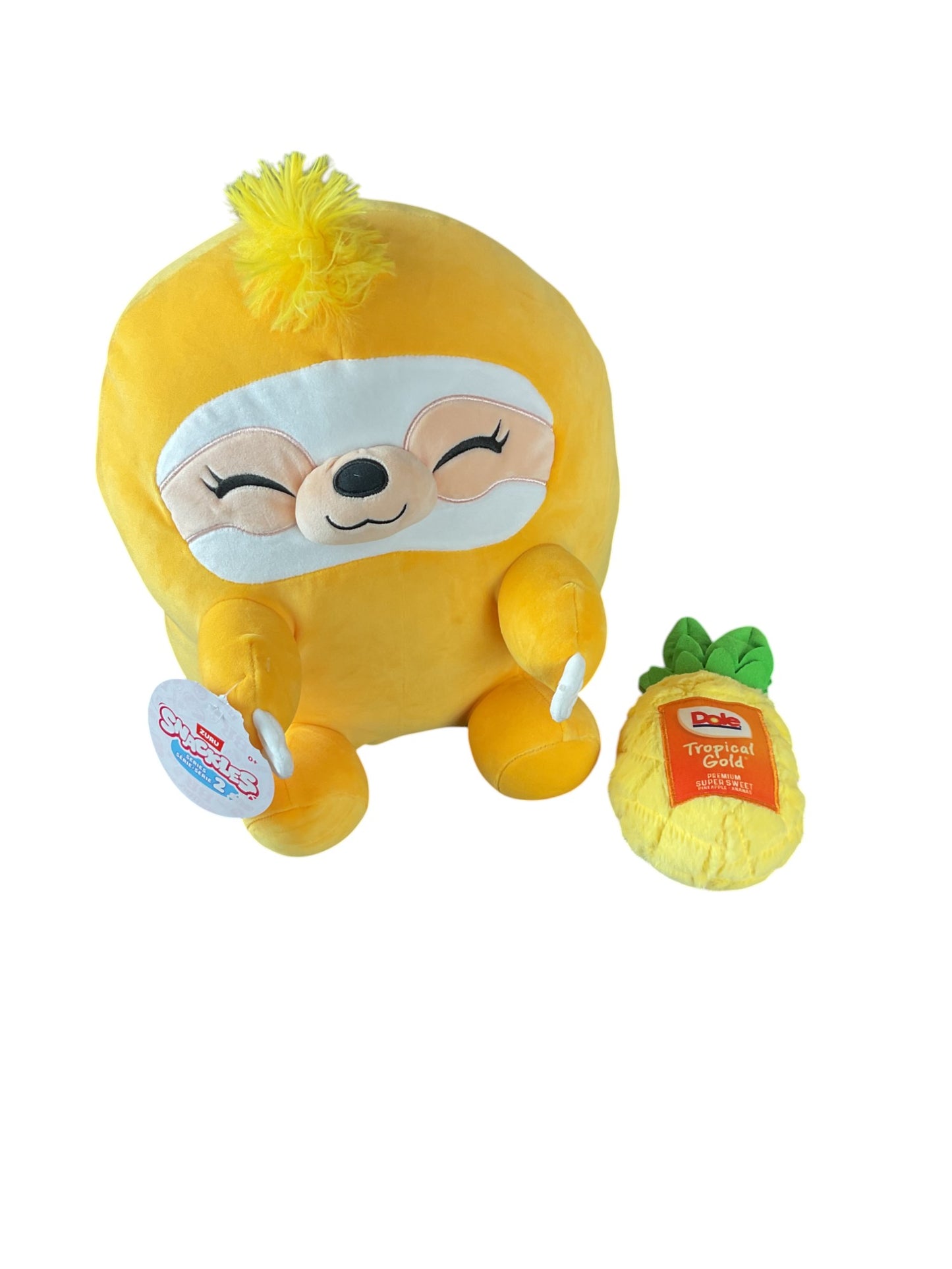 Snackles Sloth Plush with Dole Can