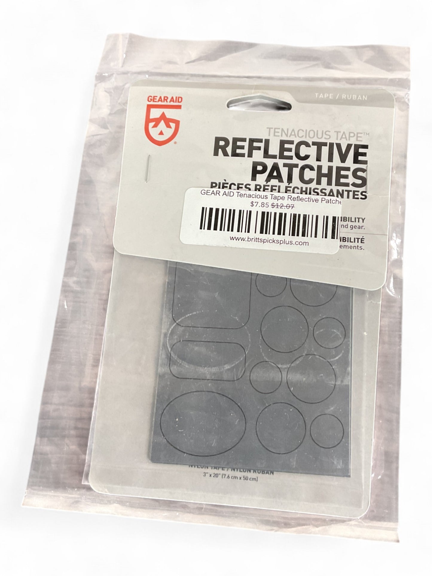 GEAR AID Tenacious Tape Reflective Patches