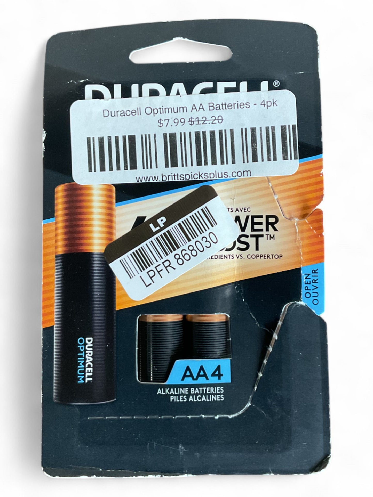 Duracell Optimum AA Batteries - 4pk