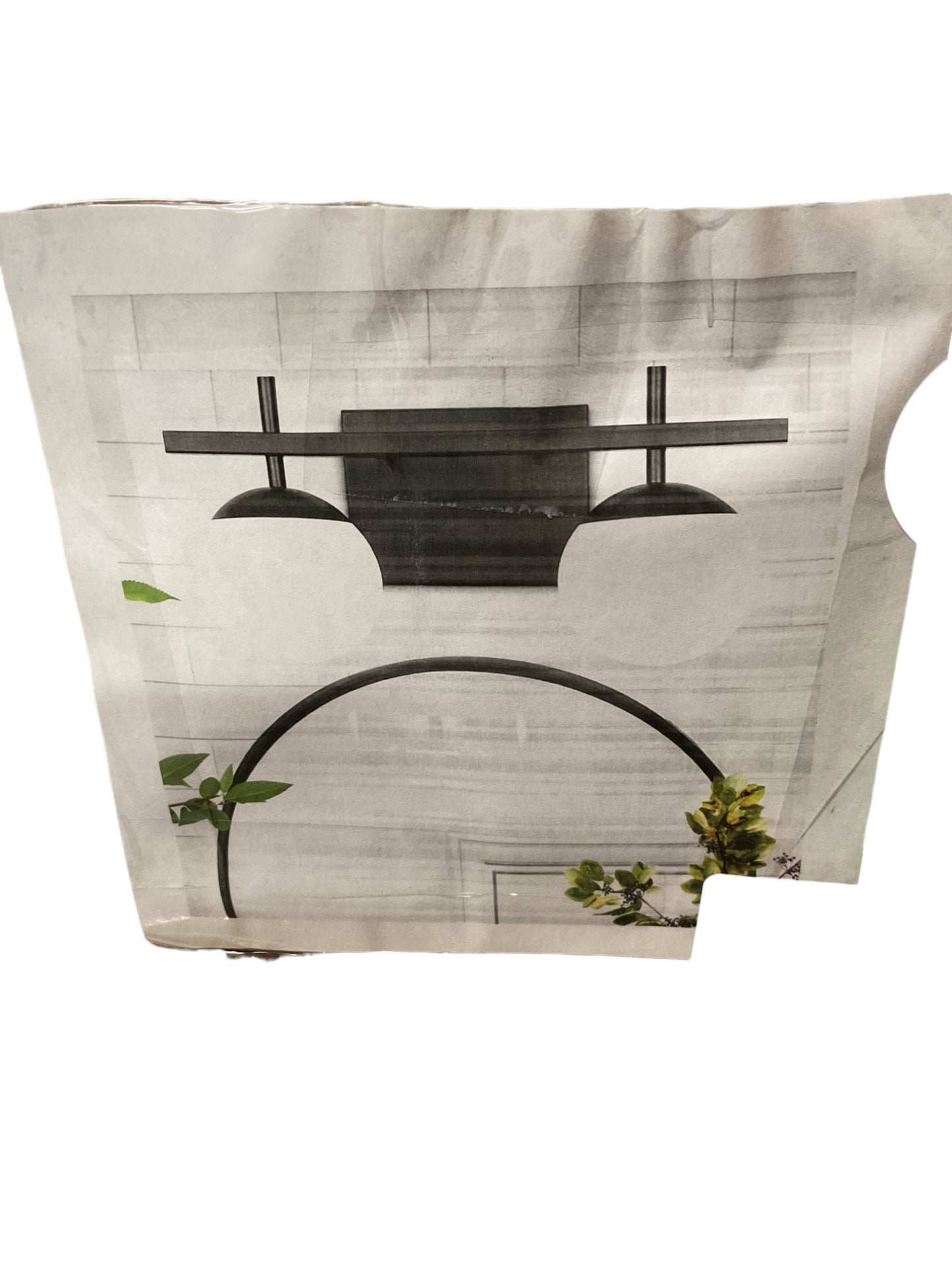 Bathroom Light Fixtures; 2 Light Modern Vanity Black