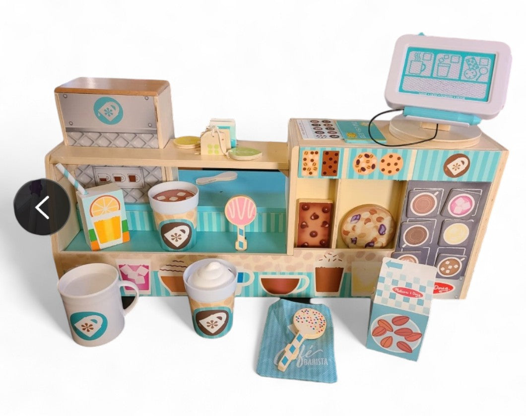Melissa & Doug Wooden Cafe Barista Set